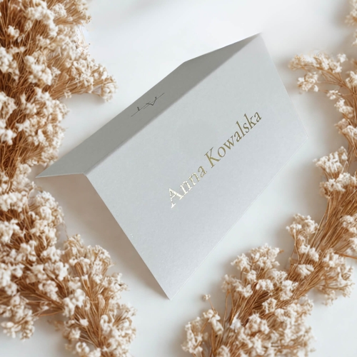 Winietka Mary z pozłacanym nadrukiem